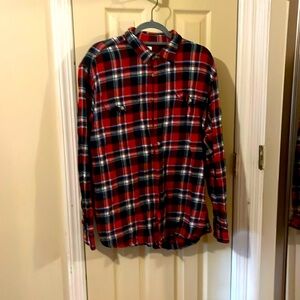 MEN’S FLANNEL BUTTON DOWN SHIRT XL